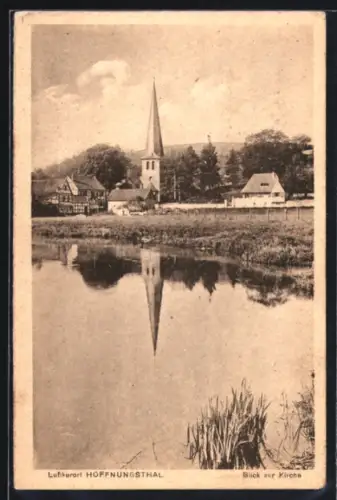 AK Hoffnungsthal, Blick zur Kirche