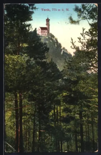 AK Teck, Blick zur Burg Teck