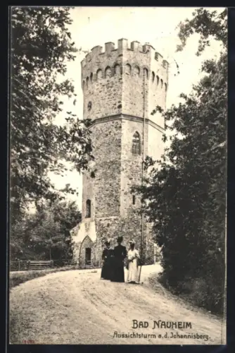 AK Bad Nauheim, Aussichtsturm auf dem Johannisberg