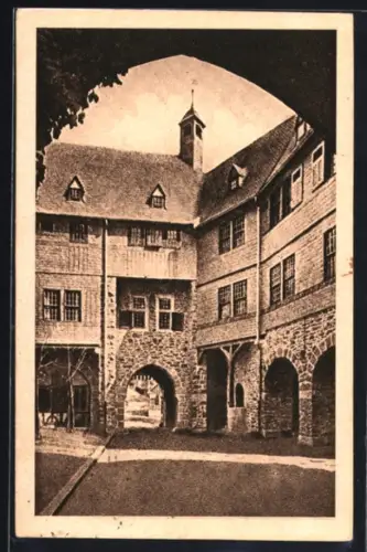 AK Solingen-Burg, Schloss, das Grabentor