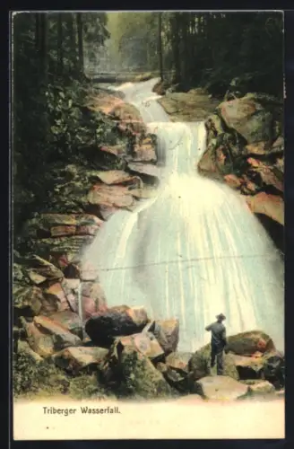 AK Triberg, Der Wasserfall