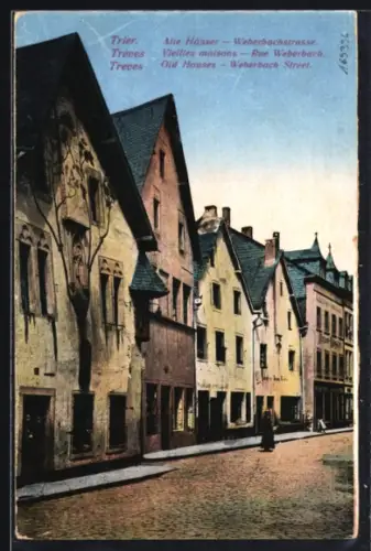 AK Trier, Alte Häuser in der Weberbachstrasse