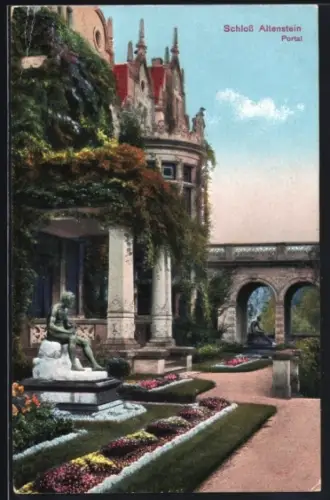 AK Bad Liebenstein, Portal in das Schloss Altenstein