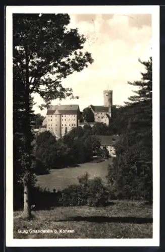 AK Kohren, Blick auf Burg Gnadenstein