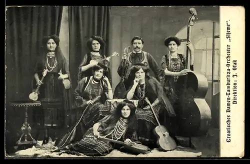 AK Croatisches Damen-Tamburitza-Orchester Sljeme, Direktion J. Ofak