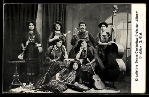 AK Croatisches Damen-Tamburitza-Orchester Sljeme, Direktion J. Ofak