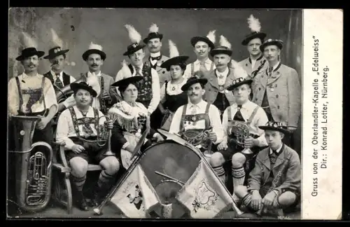 AK Oberlandler-Kapelle Edelweiss, Dir. Konrad Lotter