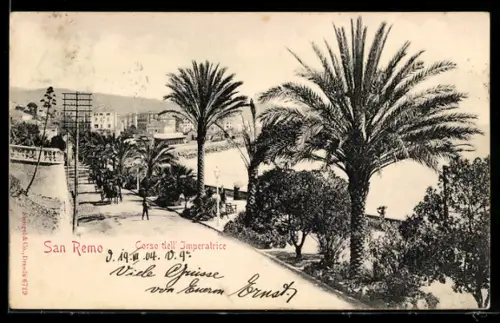 AK San Remo, Corso dell` Imperatrice