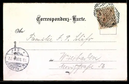 Lithographie Bregenz, Pfänder und Panorama