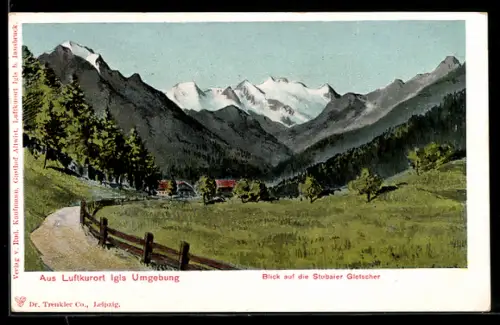 AK Igls, Blick auf die Stubaier Gletscher