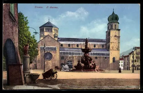 AK Trento / Trient, Il Duomo, Dom im Sonnenschein