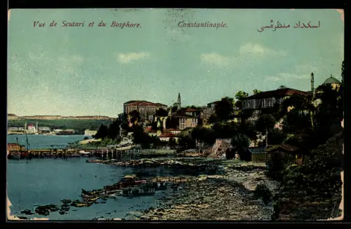 AK Constantinople, Vue de Scutari et du Bosphore
