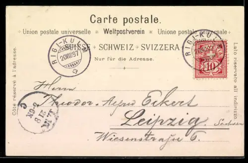 Lithographie Rigi, Rigi-Klösterli, Rigi-Kulm, Känzeli