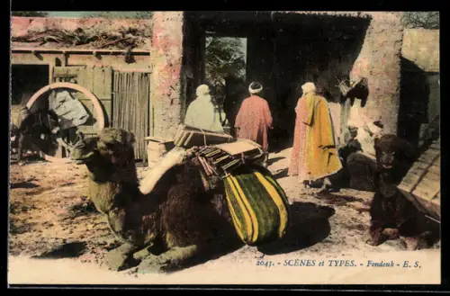 AK Fondouk, Kamel liegt im Sand