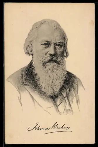 AK Bildnis von Dr. Johannes Brahms