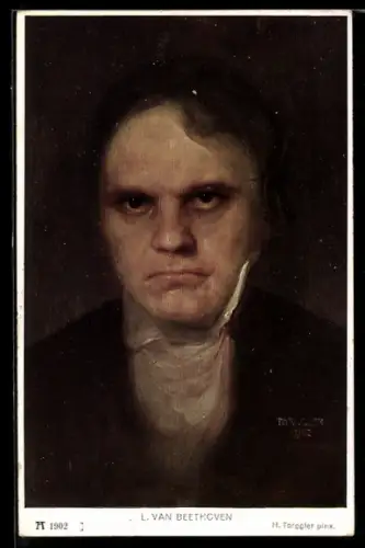 AK Portrait von Ludwig van Beethoven, Komponist