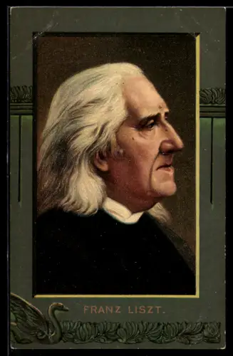 AK Komponist Franz Liszt im Profil