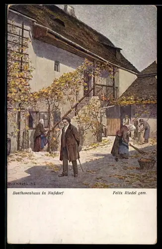 AK Nussdorf, Beethovenhaus, Ludwig van Beethoven