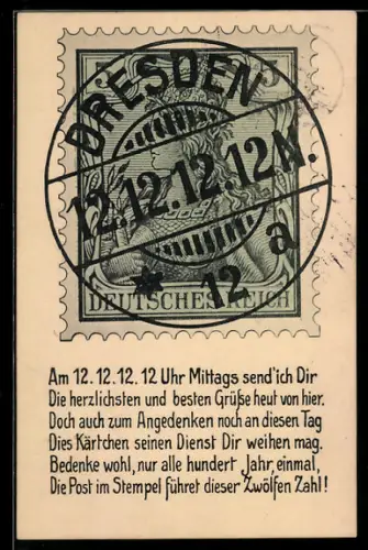 AK Besonderes Datum 12.12.12