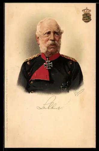 Künstler-AK Meissner & Buch (M&B): König Albert von Sachsen