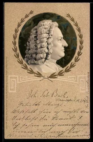 AK Portrait Joh. Sebastian Bach