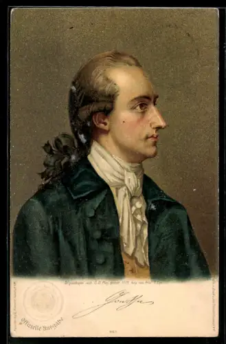 AK Portrait Johann W. Goethe