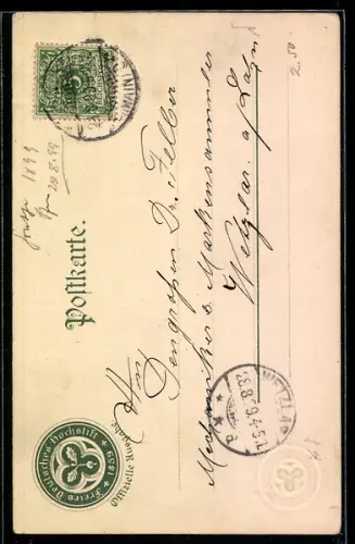 AK Portrait Johann W. Goethe