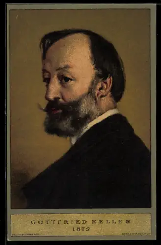 AK Portrait Gottfried Kellers 1872 7,5 SFR