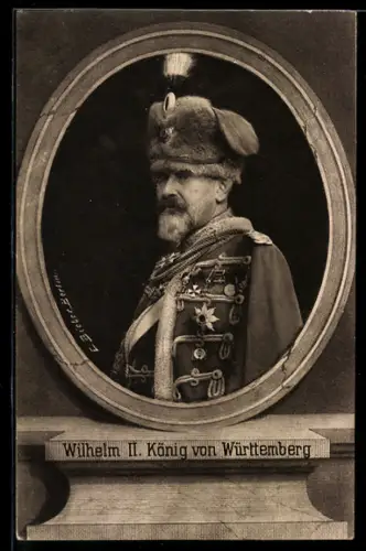 AK Wilhelm II. König von Württemberg, Husar