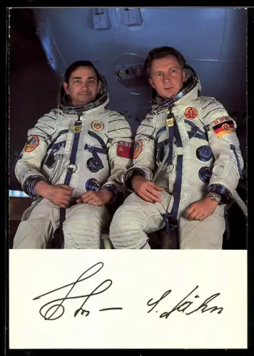 AK Kosmonauten Waleri Bykowski und Sigmund Jähn