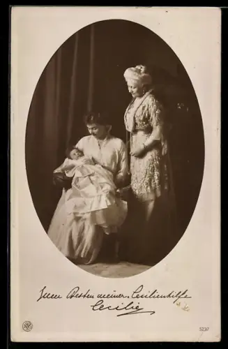 AK Cecilie mit dem Preussennachkommen