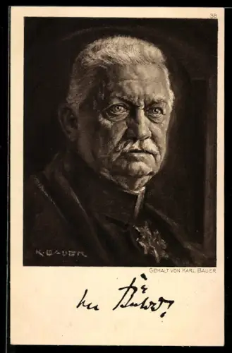 AK Heerführer von Bülow in Uniform mit Orden