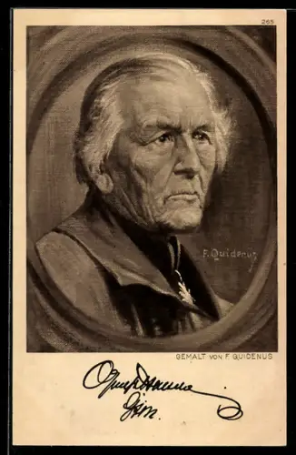 Künstler-AK Fritz Quidenus: Graf von Heaseler, Deutscher Heerführer