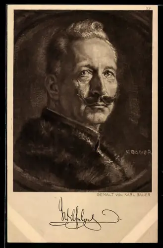 Künstler-AK Kaiser Wilhelm II., Gemälde