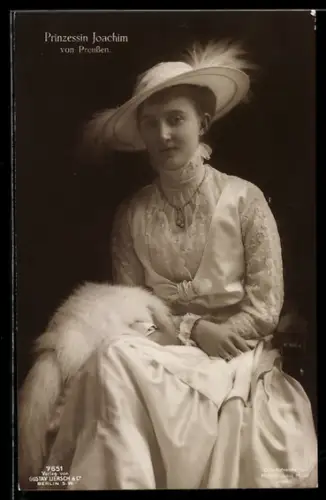 AK Portrait der Gemahlin von Prinz Joachim von Preussen