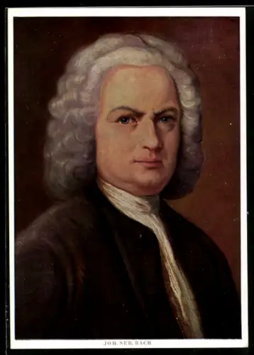 AK Portrait Komponist Johann Seb. Bach