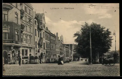 AK Lübeck, Strasse Obertrave