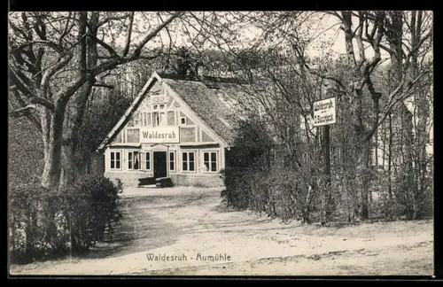 AK Aumühle, Aussenansicht des Restaurants Waldesruh, Inh. O. Buschbeck