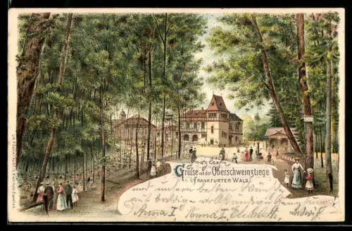 AK Frankfurt-Sachsenhausen, Restaurant Oberschweinstiege im Frankfurter Wald