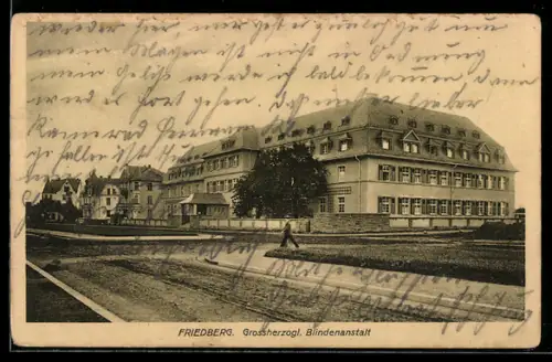 AK Friedberg, Partie an der Grossherzoglichen Blindenanstalt