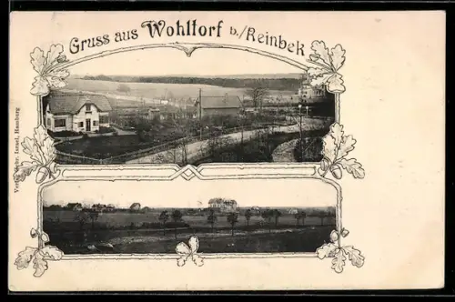 AK Wohltorf b. Reinbek, Verschiedene Ortsansichten mit Umgebung