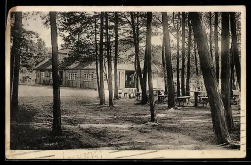 AK Friedrichsruh, Aussenansicht der Waldschenke am Riesenbett, Inh. R. Berodt