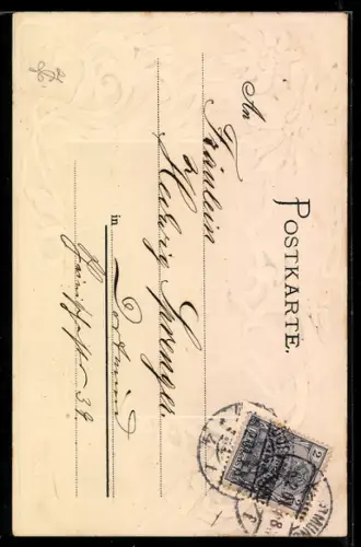 Präge-Lithographie Dortmund, Neues Rathaus, Edelweiss