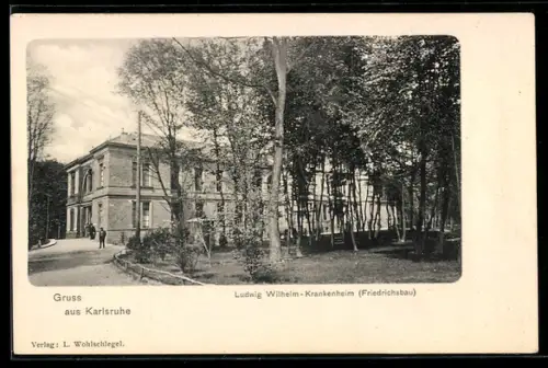 AK Karlsruhe, Ludwig Wilhelm-Krankenheim, Friedrichsbau