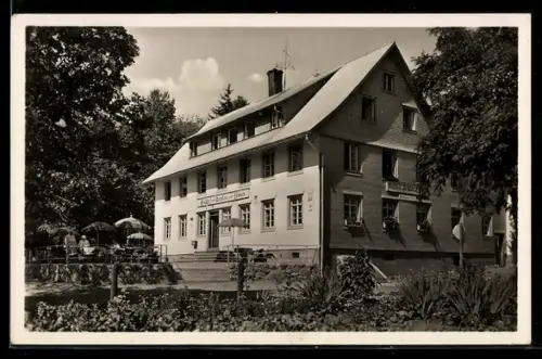 AK Breitnau, Steig, Gasthof und Pension Löwen mit Terrasse
