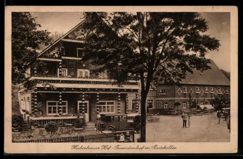AK Herold i. Erzgeb., Fremdenheim Huberbauer Hof M. Ulrich & Sohn, Ratskeller