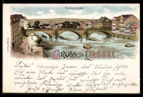 Lithographie Kassel, Fuldabrücke