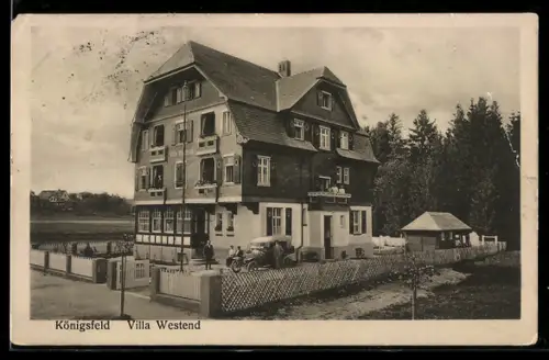 AK Königsfeld / Baden, Hotel-Pension Villa Westend