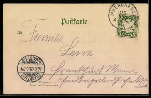 Lithographie München, Königliches Hoftheater