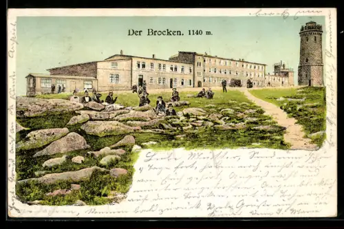 AK Brocken, Hotel mit Aussichtsturm